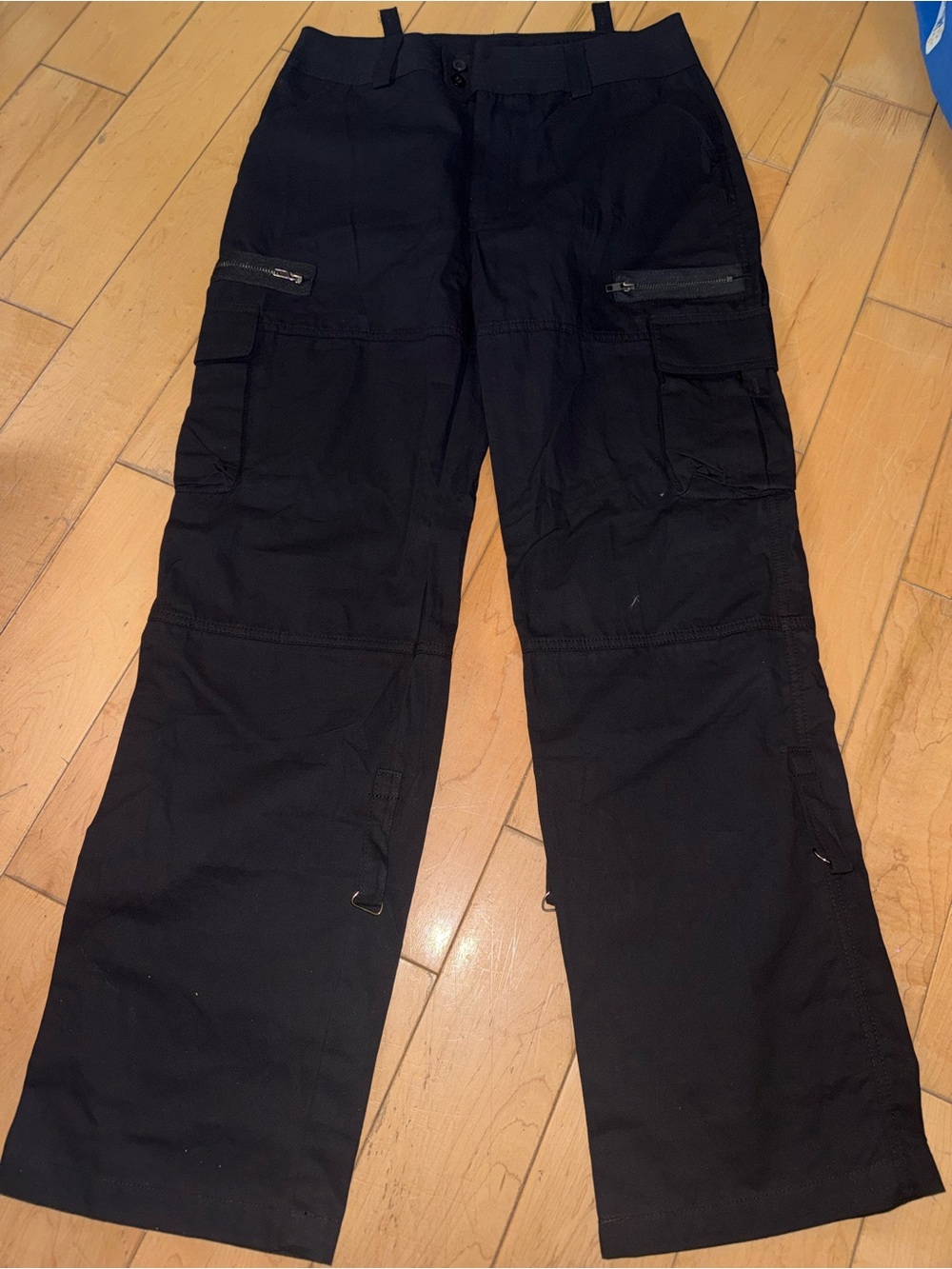 Men's Black Cargo Pants - Durable Utility Style